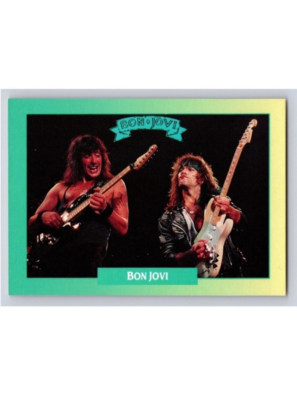 Bon Jovi 1991 Rock Band Heavy Metal Music Collector Card